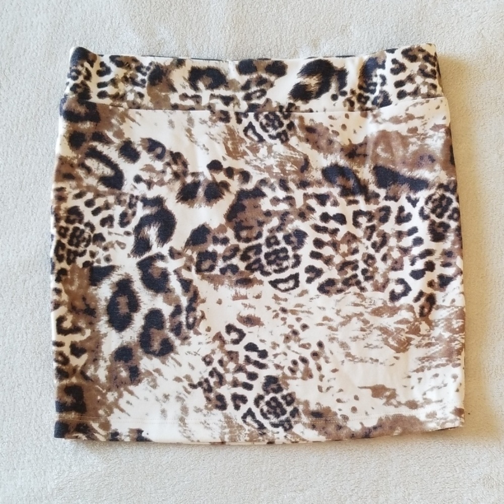 Animal print Mini Skirt